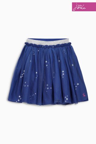 Little Joule Ruffles Navy Star Tutu Skirt